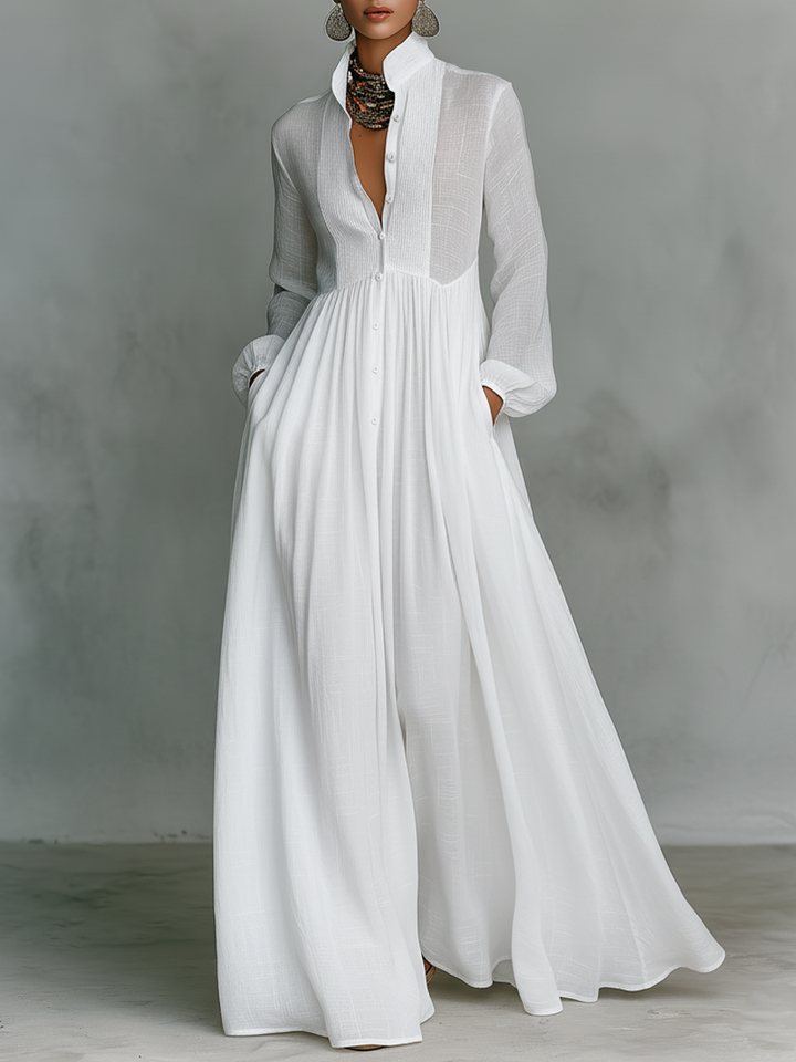 Lucienne | Robe maxi élégante à coupe fluide