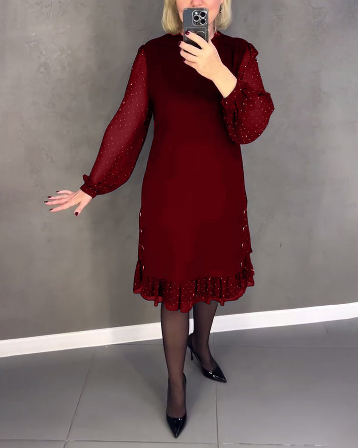 Ophélie | Robe élégante à manches longues en tulle