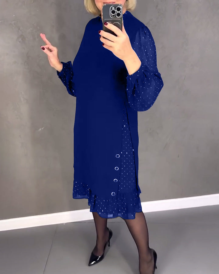 Ophélie | Robe élégante à manches longues en tulle