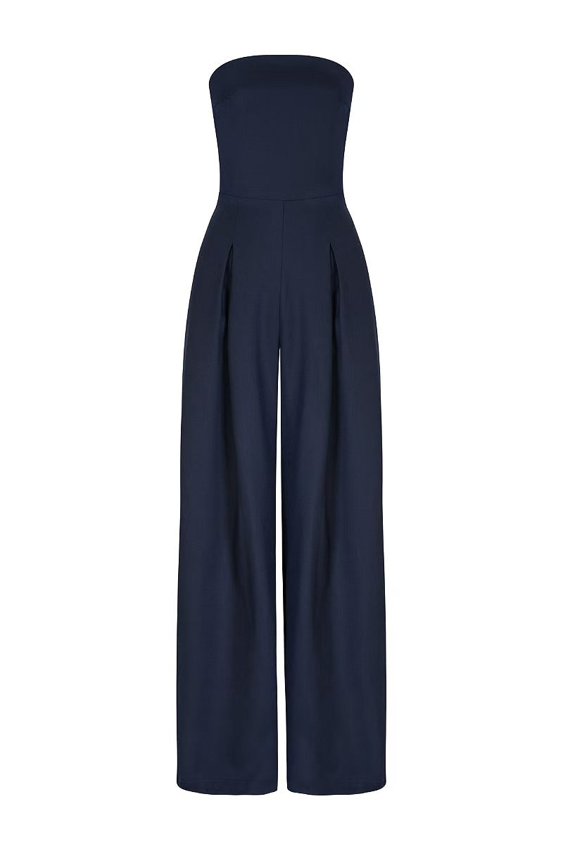 Léa | Combinaison bustier à jambes larges