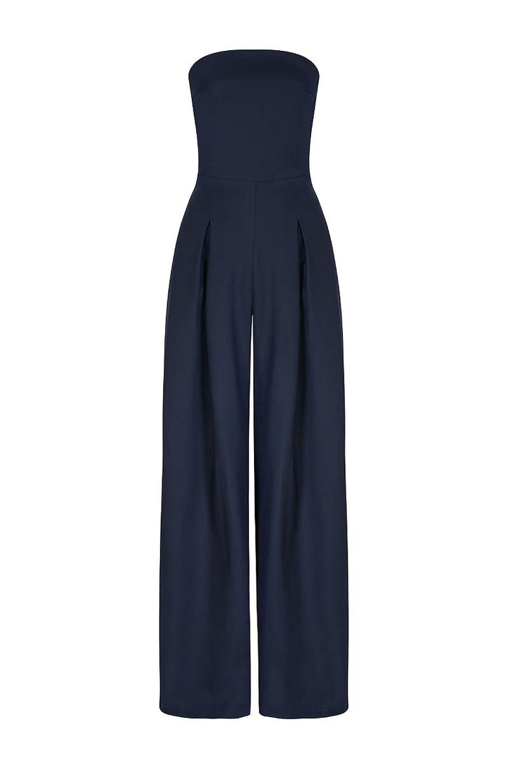 Léa | Combinaison bustier à jambes larges