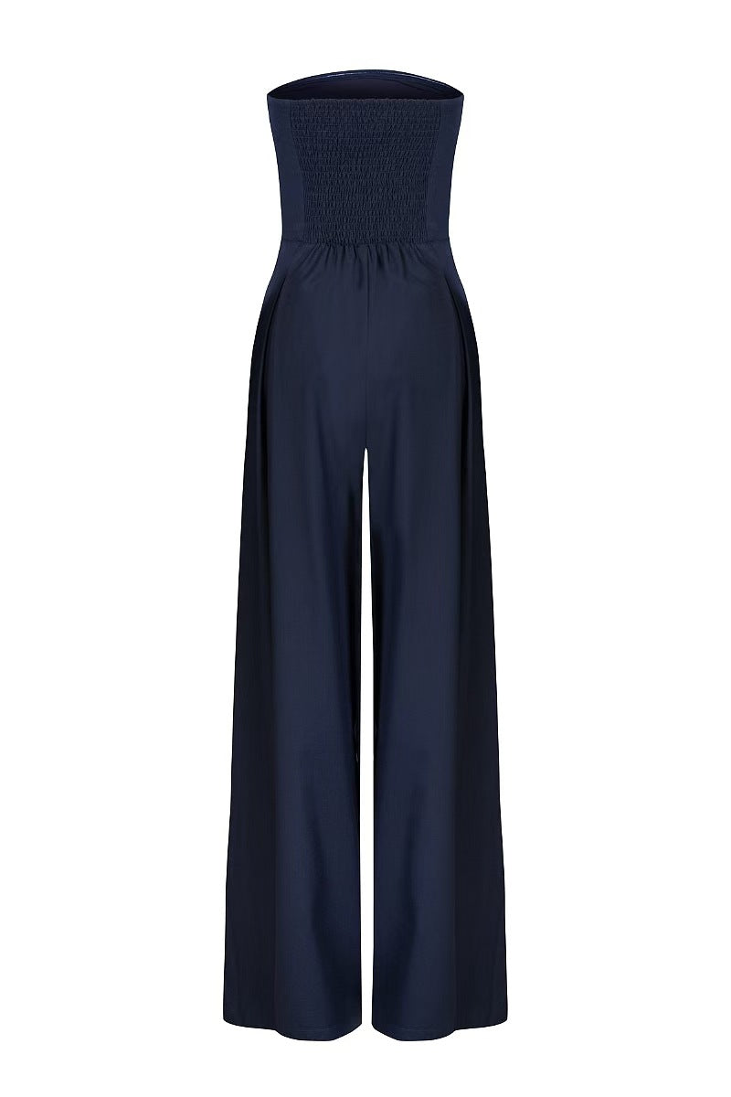 Léa | Combinaison bustier à jambes larges