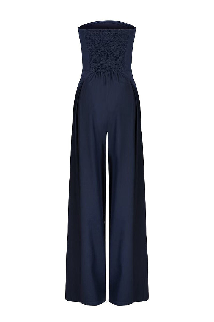 Léa | Combinaison bustier à jambes larges