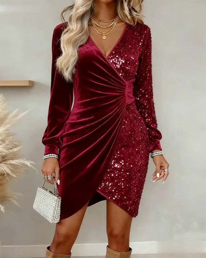 Éliane | Robe de soirée drapée glamour