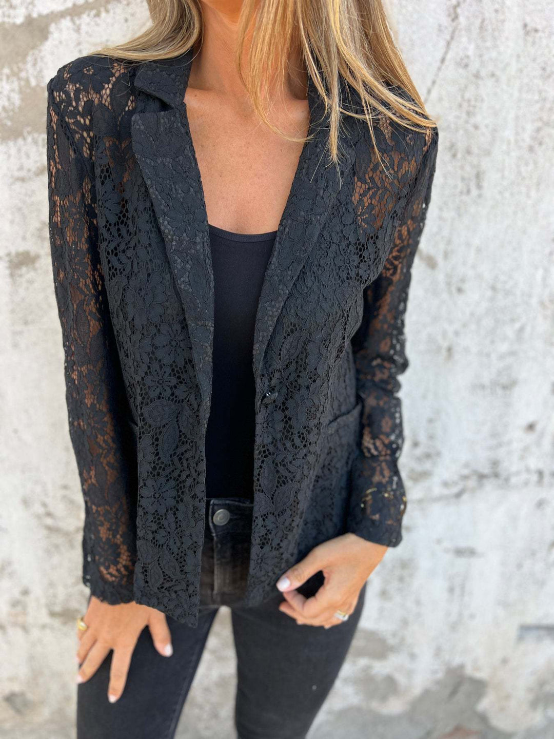 Lena | Blazer en dentelle transparente