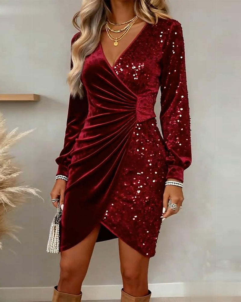 Éliane | Robe de soirée drapée glamour