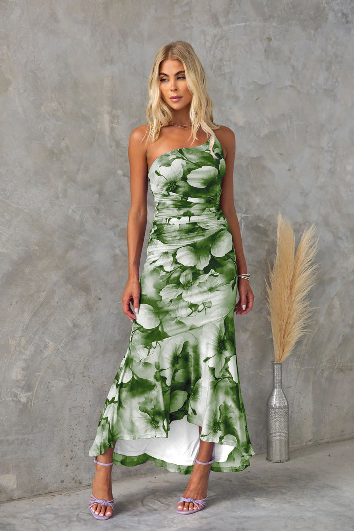 Élina | Robe bustier à imprimé fleuri
