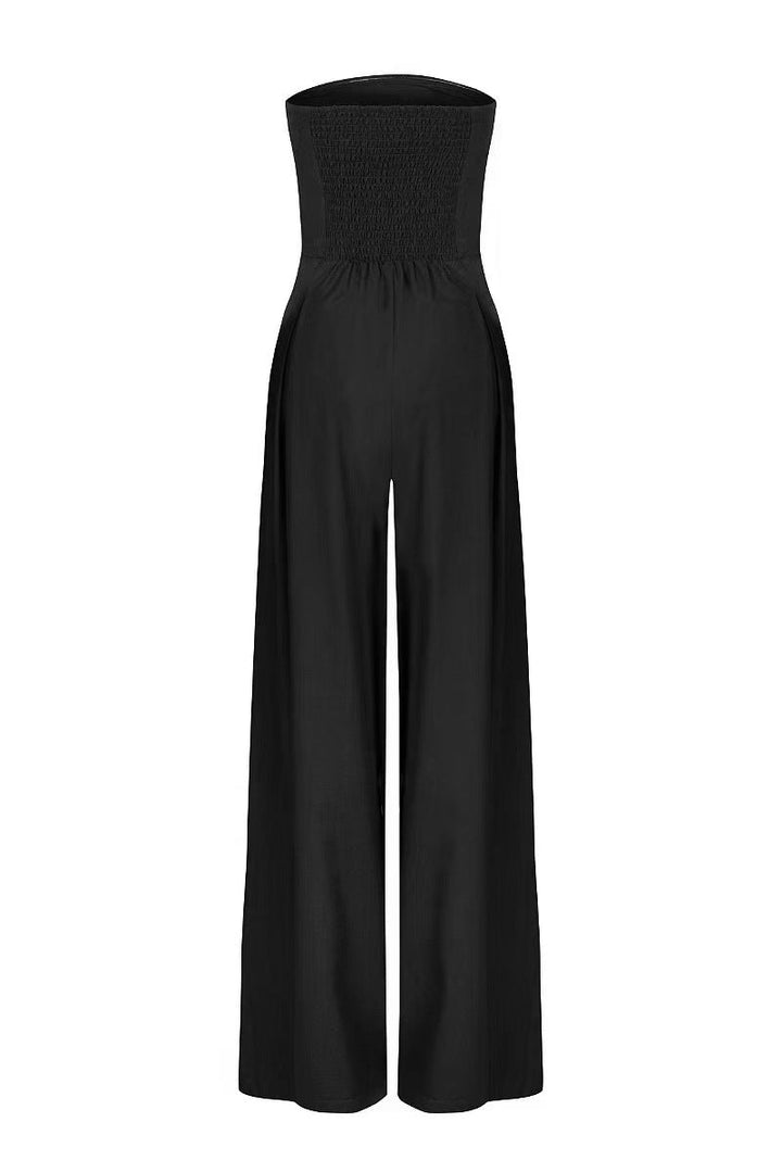 Léa | Combinaison bustier à jambes larges