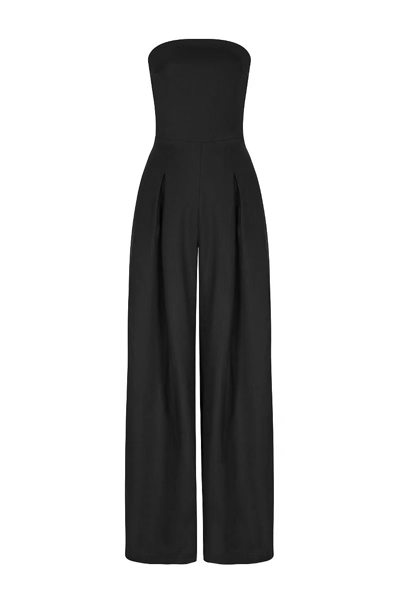 Léa | Combinaison bustier à jambes larges