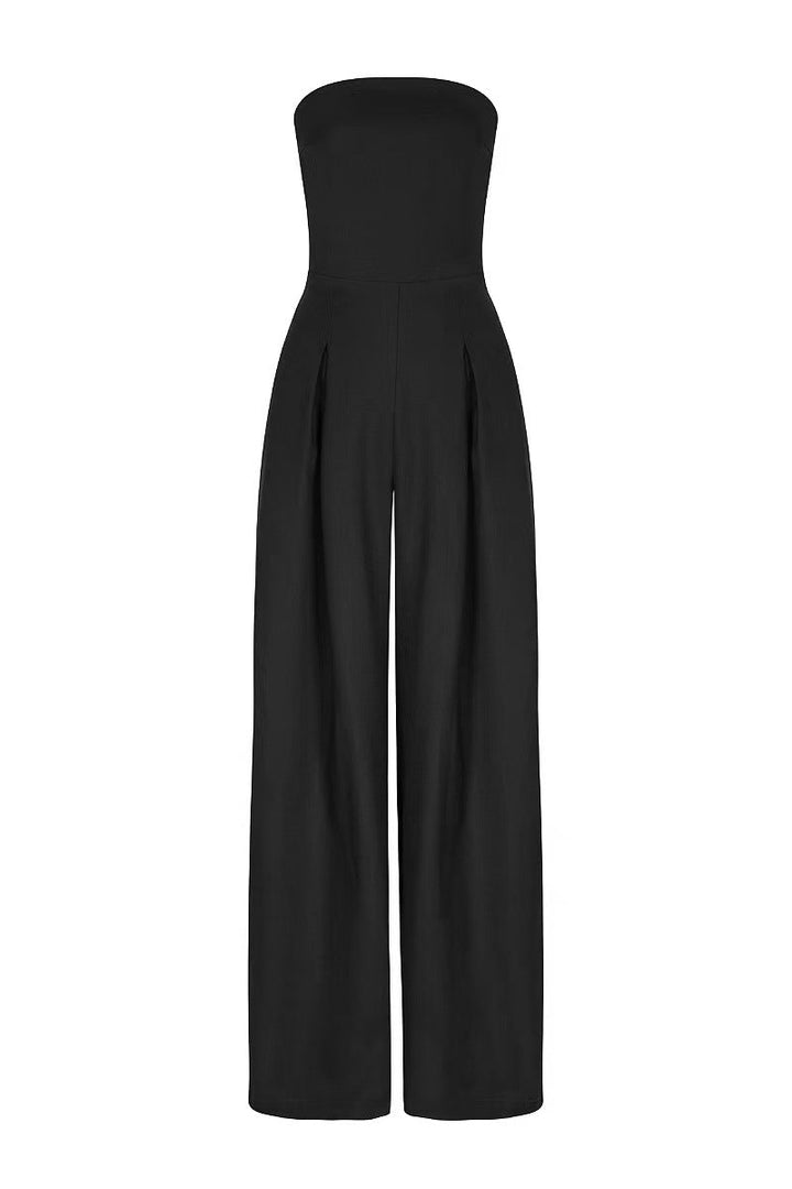 Léa | Combinaison bustier à jambes larges