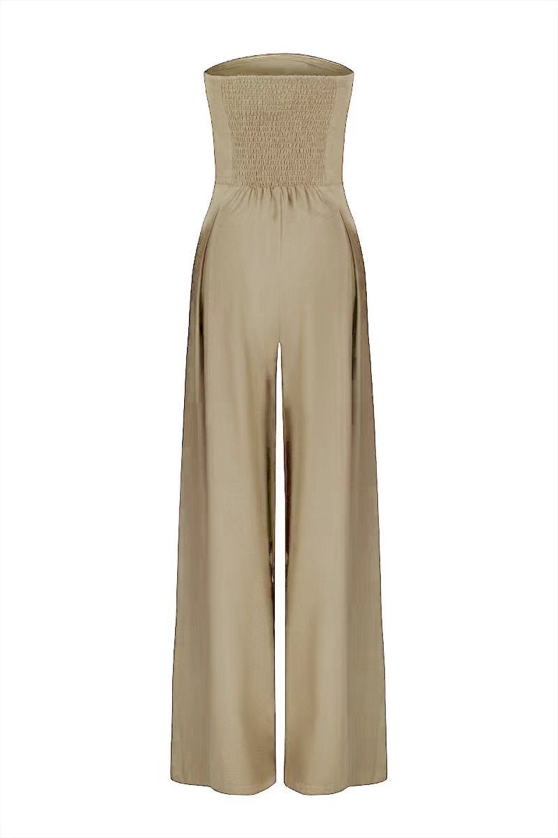 Léa | Combinaison bustier à jambes larges