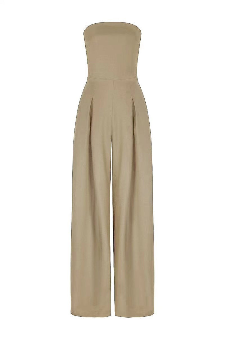 Léa | Combinaison bustier à jambes larges