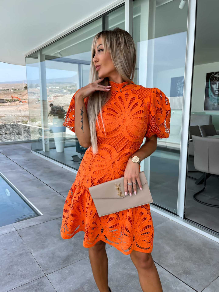 Isaline | Robe courte en dentelle