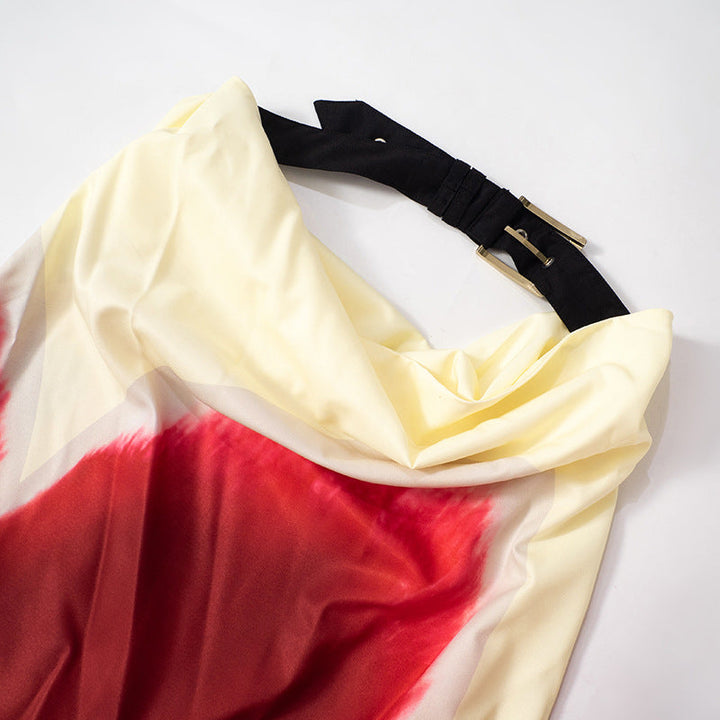 Liora | Robe longue bustier à dos nu avec imprimé fleuri