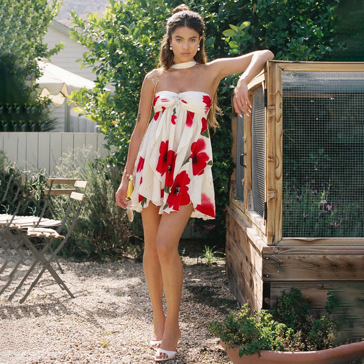 Air | Robe romantique à dos nu avec une touche estivale