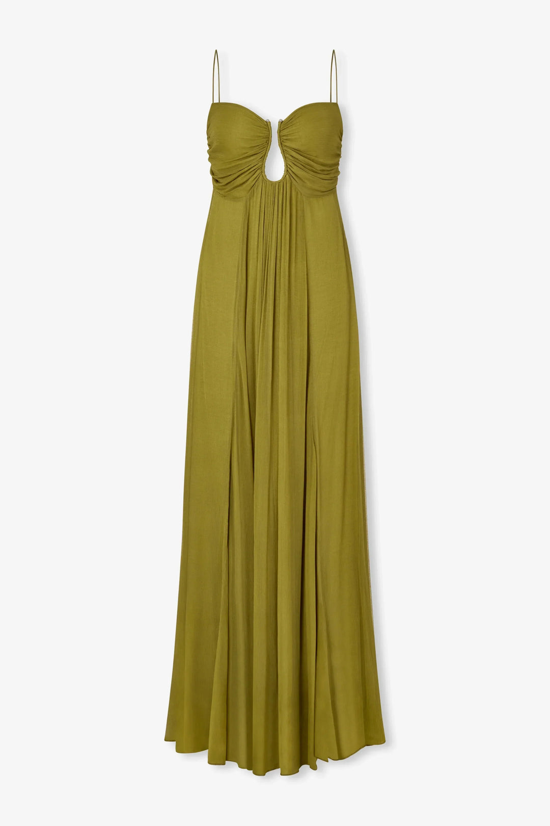 Aline | Robe longue féminine avec détail ouvert sur le devant