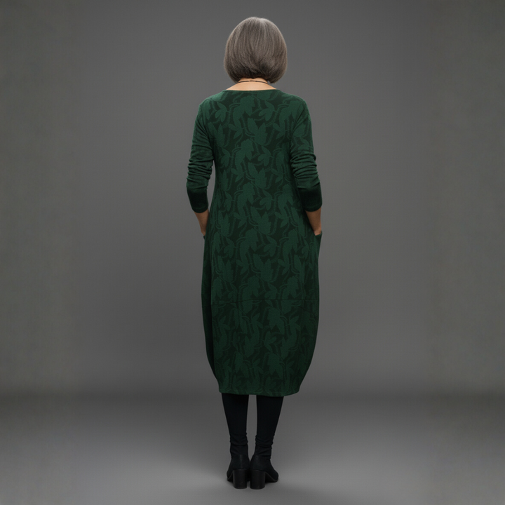 Mara | Robe relaxed à motif feuillage