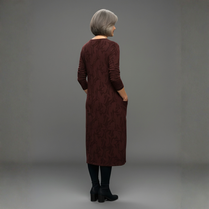 Mara | Robe relaxed à motif feuillage