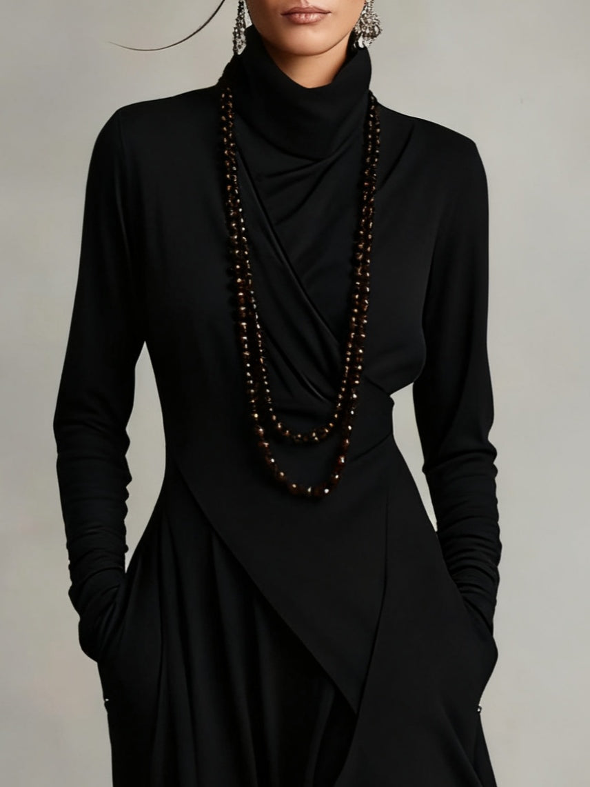 Marielle | Robe longue asymétrique élégante
