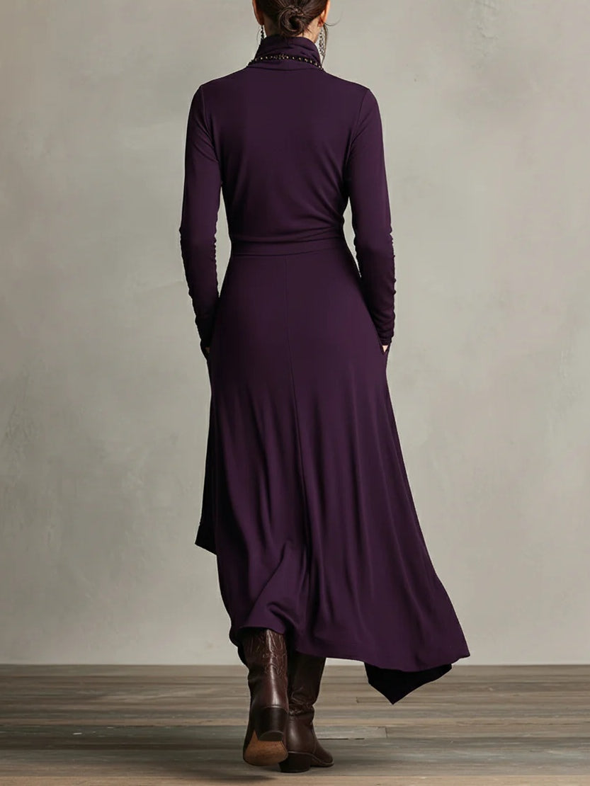 Marielle | Robe longue asymétrique élégante