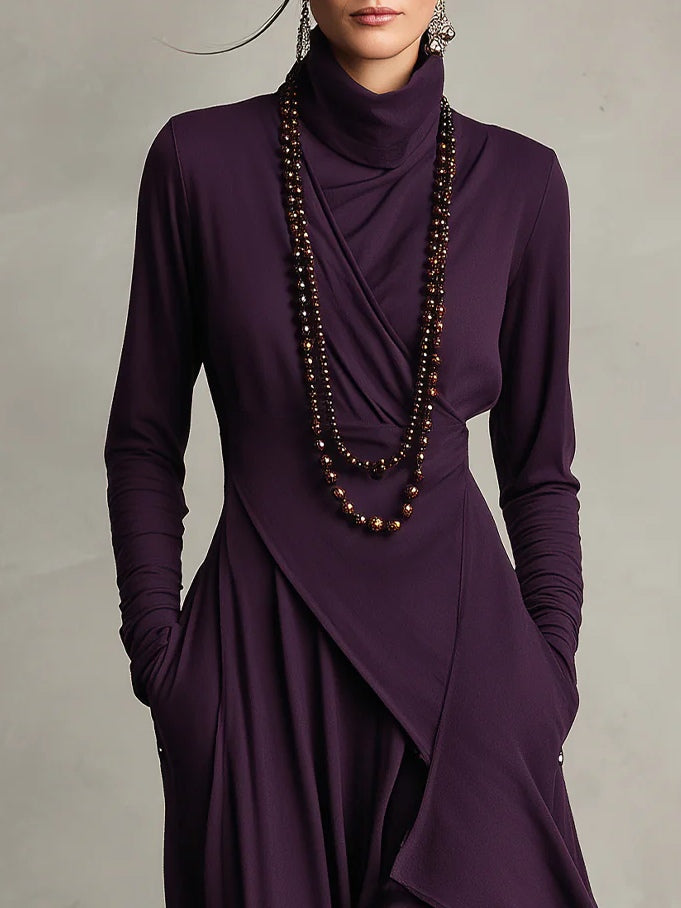 Marielle | Robe longue asymétrique élégante