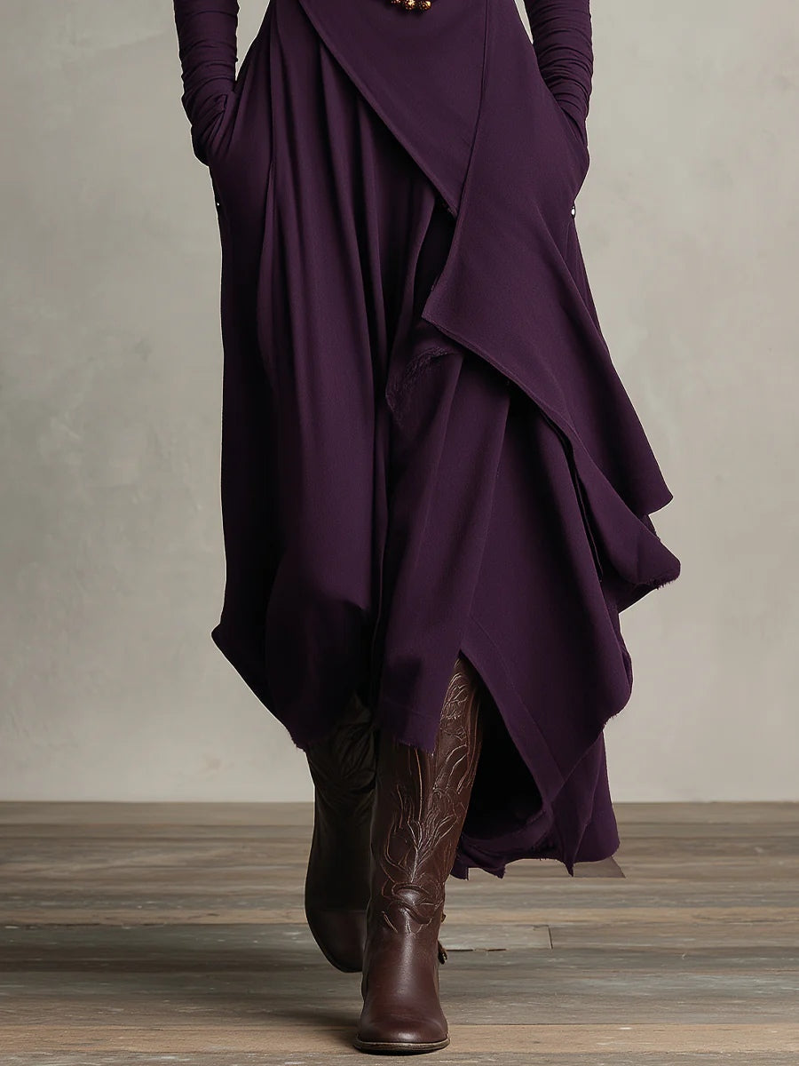 Marielle | Robe longue asymétrique élégante