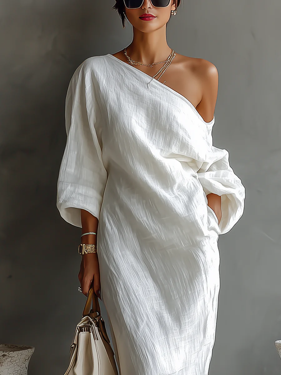 Sophie | Robe élégante à une épaule