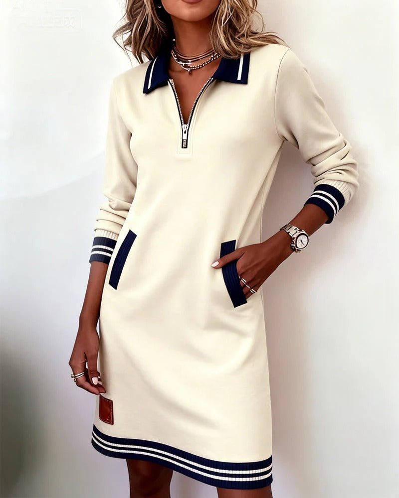 Solara | Robe casual élégante zippée